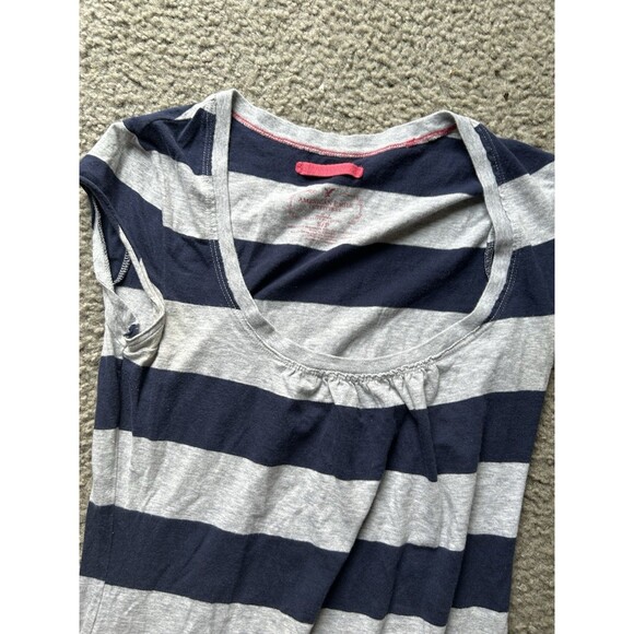 American Eagle Outfitters Women Vintage Striped Drawstring Dress Sz S/P - Picture 3 of 4